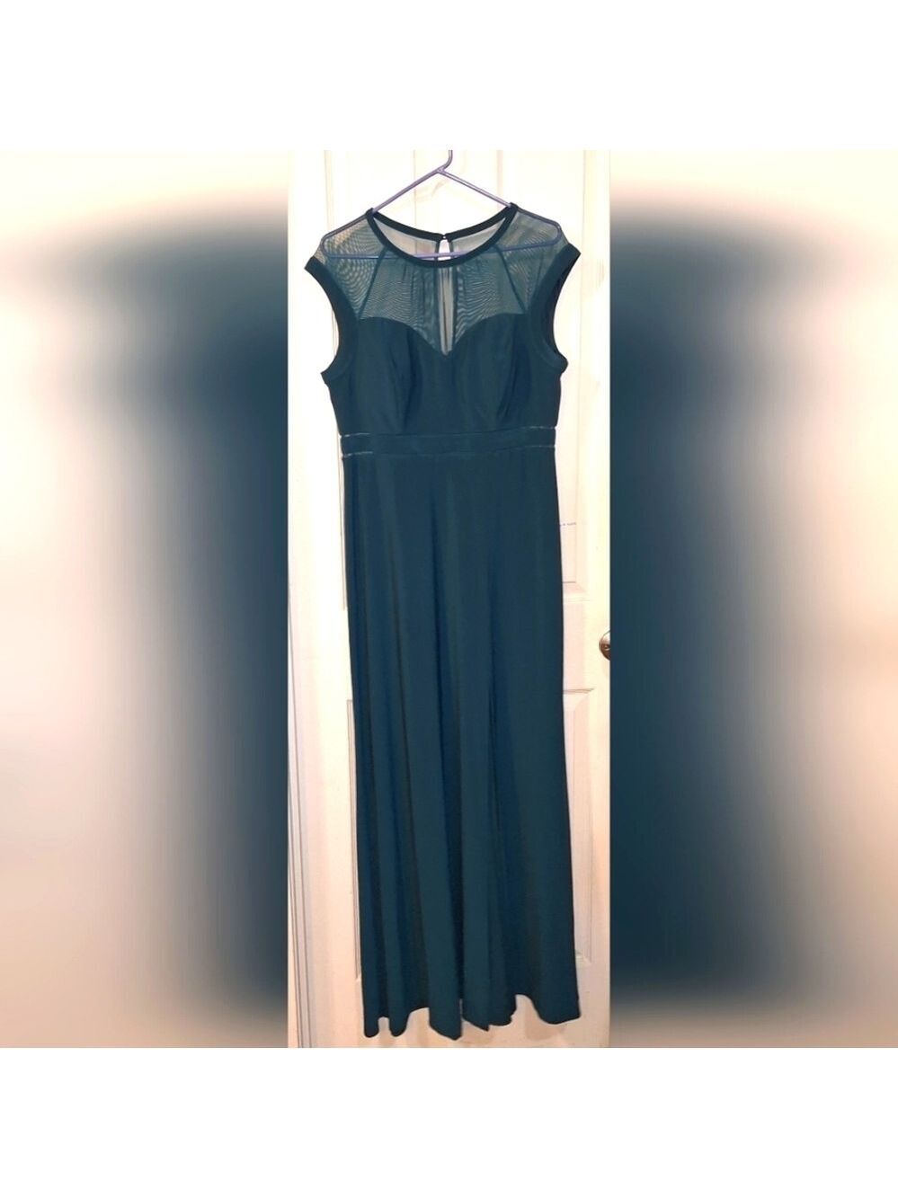 Night Way Collections Dark Green Sleeveless Maxi Dress 14